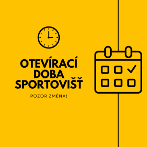Změna otevírací doby sportovišť